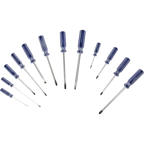Slotted & Philips Screwdriver Kit, 12 Pcs. Rideout Tool & Machine Inc.