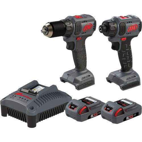 Compact Drill & Screwdriver Cordless Combo Tool Kit, Lithium-Ion, 20 V Rideout Tool & Machine Inc.