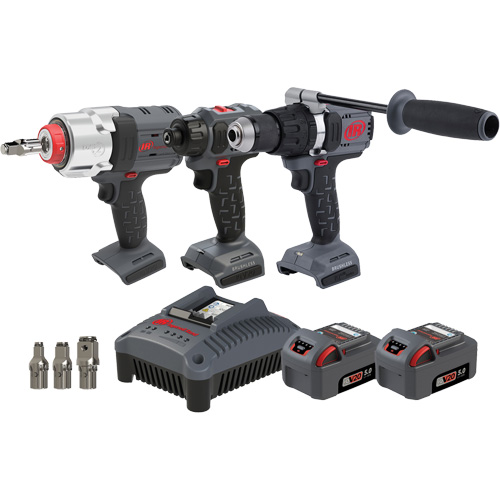Screwdriver, Hammer Drill & Impact Driver Combo Tool Kit, Lithium-Ion, 20 V Rideout Tool & Machine Inc.