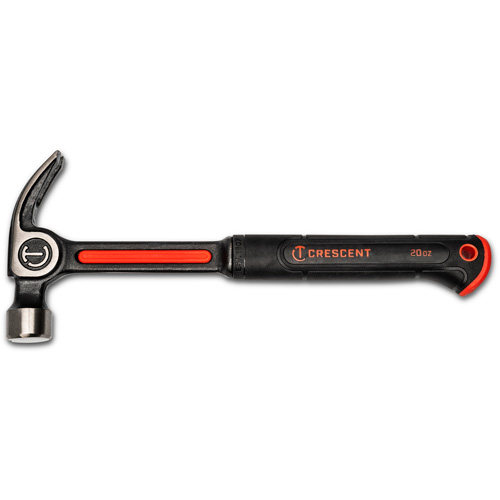 Marteau &agrave; panne courb&eacute;e, 20 oz, Prise en Acier plein, 14-73/100" lo Rideout Tool & Machine Inc.