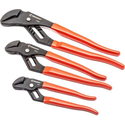 Straight Jaw Dipped Handle Tongue & Groove Plier Set, 3 Pieces Rideout Tool & Machine Inc.