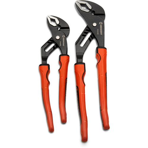 Grip Zone V-Jaw Tongue & Groove Plier Set with Dual Material Rawhide Handle, 2 Pieces Rideout Tool & Machine Inc.