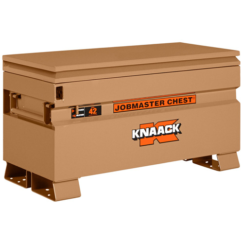 Model 42 Jobsite Chest with Padlock, 42" x 19" x 23-3/8", Steel, Tan Rideout Tool & Machine Inc.