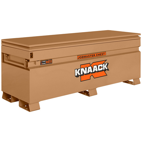 Model 2472 Jobsite Chest with Padlock, 72" x 24" x 28-1/4", Steel, Tan Rideout Tool & Machine Inc.