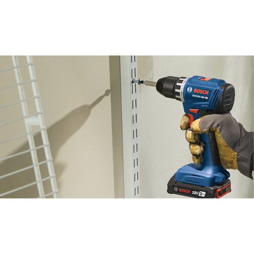 Compact Brushless Drill/Driver Kit, Lithium-Ion, 18 V, 1/2" Chuck, 400 in-lbs. Torque Rideout Tool & Machine Inc.