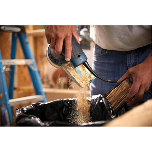 Palm Random Orbit Sander/Polisher, 5" Sand Paper, 2.5 A, 120 V Rideout Tool & Machine Inc.