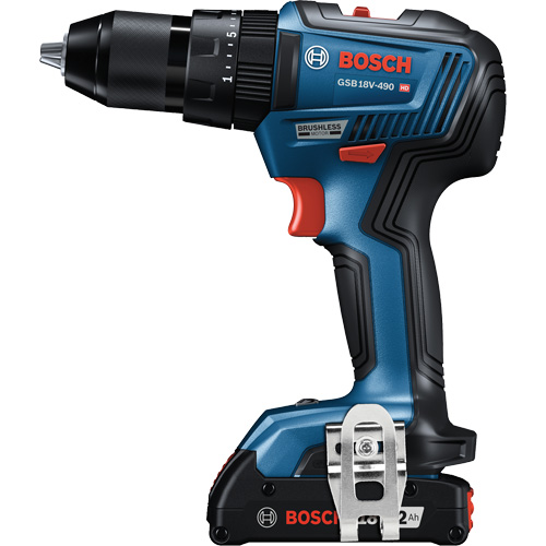 EC Brushless 1/2 In. Hammer Drill/Driver Kit, 1/2" Chuck, 18 V Rideout Tool & Machine Inc.