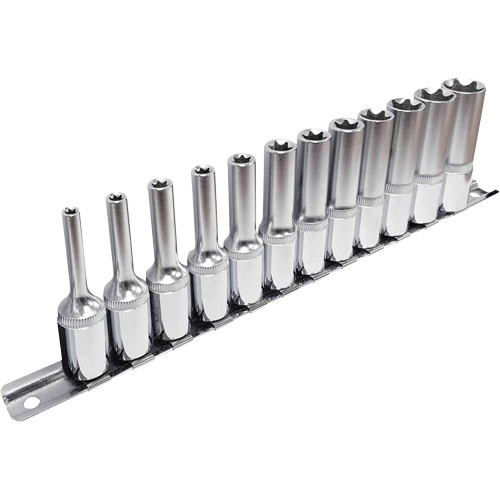 External TORX&reg; Socket Set, 12 Pcs, 3/8" Drive Size, Deep Rideout Tool & Machine Inc.