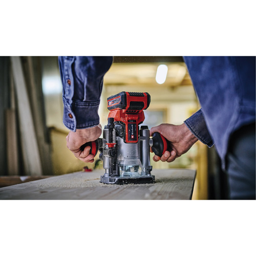Professional Cordless Compact Router with Fixed Base & Plunge Base (Tool Only) Rideout Tool & Machine Inc.