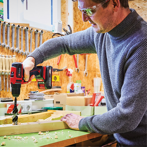 Ensemble perceuse sans fil, Lithium-ion, 18 V, Mandrin 3/8", Couple 354 lb-po Rideout Tool & Machine Inc.