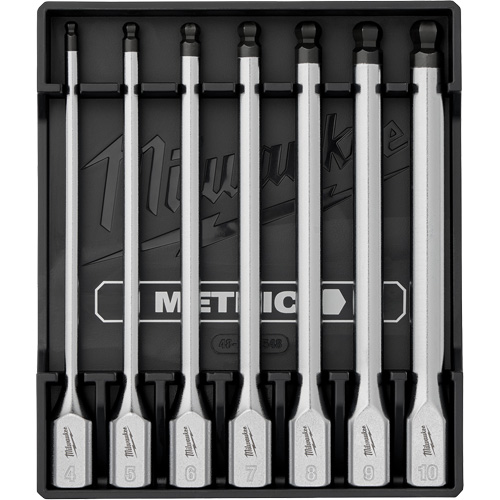 Long Metric Bit Socket Set, Hex Ball, 3/8" Drive, 7 Pcs Rideout Tool & Machine Inc.