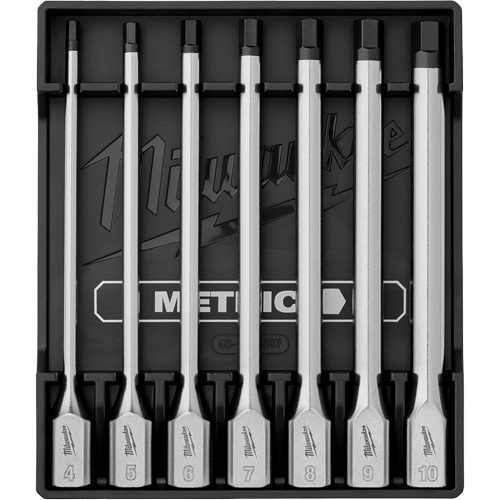 Long Metric Bit Socket Set, Hex, 3/8" Drive, 7 Pcs Rideout Tool & Machine Inc.