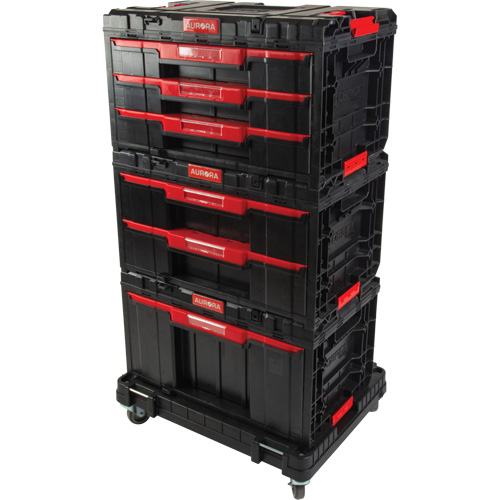 Socle roulant Arx avec jeu de roulettes pivotantes 4 mcx, 23-1/10" x 15" x 22-1/2", Noir Rideout Tool & Machine Inc.