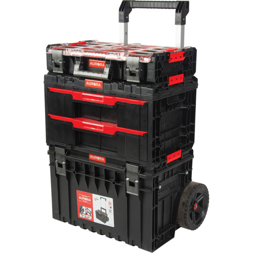 3-Piece Arx&reg; Rolling Toolbox Base Set, 25-1/5" x 19" x 42-2/5", Black Rideout Tool & Machine Inc.