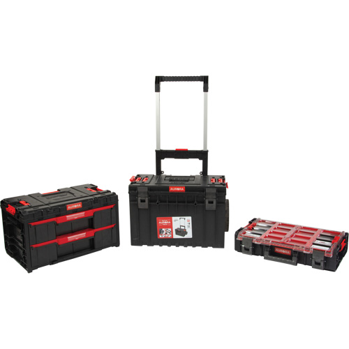 3-Piece Arx&reg; Rolling Toolbox Base Set, 25-1/5" x 19" x 42-2/5", Black Rideout Tool & Machine Inc.