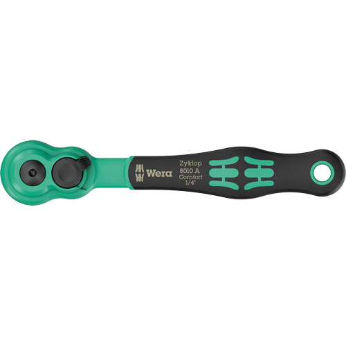 Cl&eacute; &agrave; cliquet Zyklop Comfort avec levier dinversion, Prise de 1/4", Poign&eacute;e Ergonomique Rideout Tool & Machine Inc.