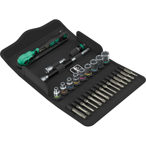 SA 14 Zyklop Comfort Ratchet Set with Reversing Lever, 28 Pcs, 1/4" Drive Size Rideout Tool & Machine Inc.