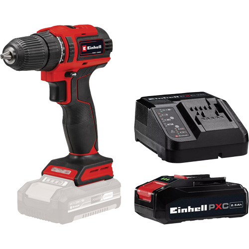 Perceuse-visseuse sans fil avec batterie 2,5 Ah PXC et ensemble chargeur de d&eacute;part, Lithium-ion, 18 V, Mandrin 3/8", Couple 354 lb-po Rideout Tool & Machine Inc.