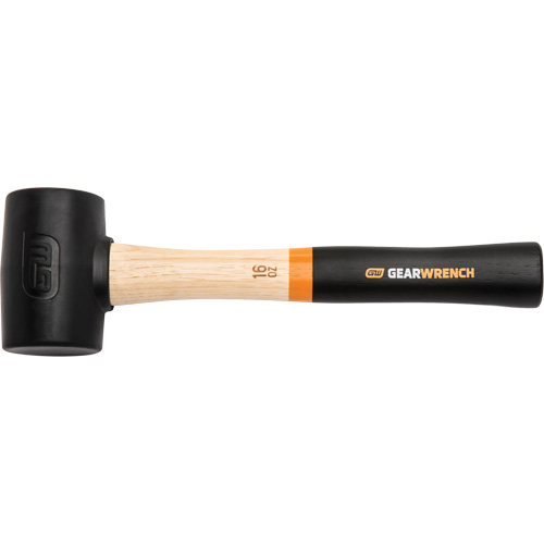 Rubber Mallet, 16 oz., Wood Handle, 13" L Rideout Tool & Machine Inc.