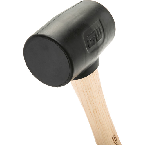 Rubber Mallet, 16 oz., Wood Handle, 13" L Rideout Tool & Machine Inc.