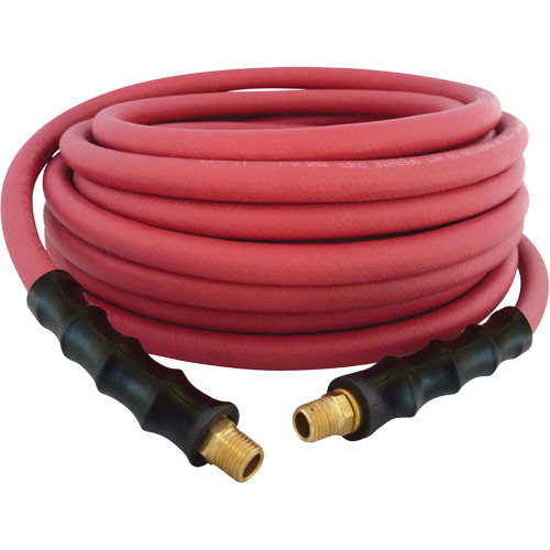 MAXPRO Rubber Hose, Air/Water, EPDM Rubber/Polyester, 3/8" dia. x 50', 300 psi, 1/4 NPT Rideout Tool & Machine Inc.