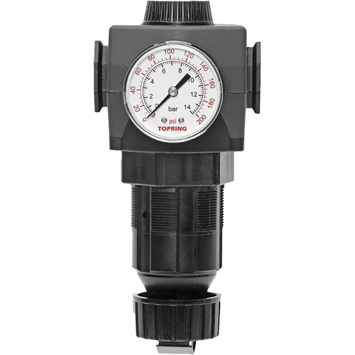 D&eacute;tendeur &agrave; diaphragme en zinc MODULAIR 400, 1/2" NPT, PSI max. de 300 psi, Canalisation/Modulaire Rideout Tool & Machine Inc.