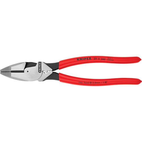 Pince pour monteurs de lignes &agrave; levier d&eacute;multipli&eacute;, type Nouvelle-Angleterre avec tire-fil et sertisseur Rideout Tool & Machine Inc.