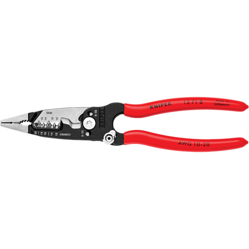 Pince &agrave; d&eacute;nuder forg&eacute;e, 8" lo, 10 - 20 AWG Rideout Tool & Machine Inc.