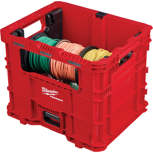Bac distributeur de fils XL PACKOUT, 15-3/4" x 18-5/8" x 15", Noir/Rouge Rideout Tool & Machine Inc.