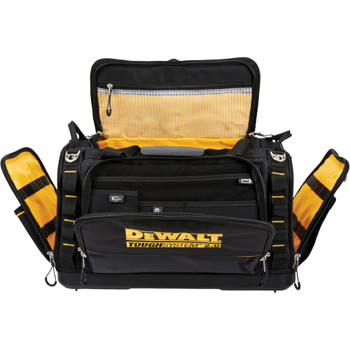 Sac &agrave; outils de chantier ToughSystem 2.0 r&eacute;sistant &agrave; la salet&eacute;, 1680 Denier, 50 pochettes, Noir/Jaune Rideout Tool & Machine Inc.