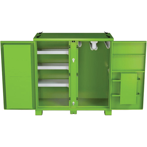Onsite PPE Storage Cabinet, Steel, High-Visibility Lime Green Rideout Tool & Machine Inc.