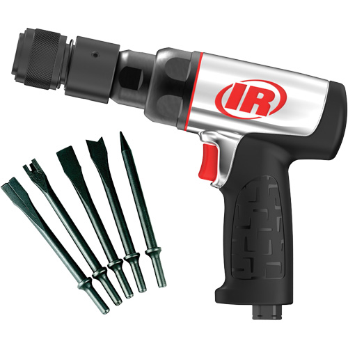 Marteau pneumatique robuste avec burins, 16,2 pi³/min, 1/4" NPT, 3330 coups/min, 3/4" x 2-1/2" (19,05 mm x 63,5 mm) Rideout Tool & Machine Inc.