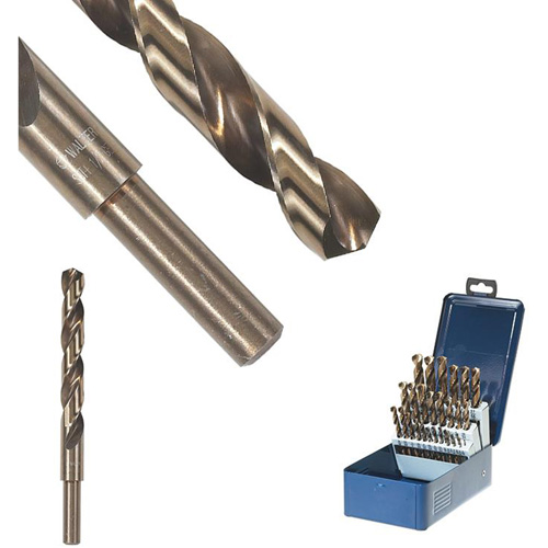 SST+ Reduced Shank Drill Bit, 17/32", High Speed Steel, 4-13/16" Flute, 135° Point Rideout Tool & Machine Inc.