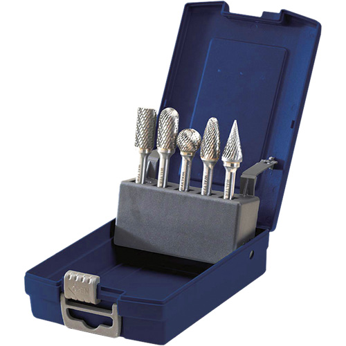 Carbide Burr Production Set, 5 Pieces Rideout Tool & Machine Inc.
