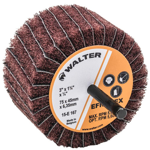 Meule &agrave; lamelles abrasives Two-In-One Rideout Tool & Machine Inc.