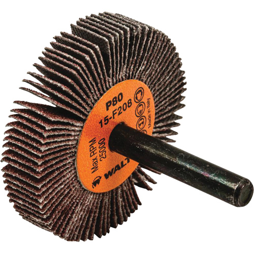 Flap Wheels-Coolcut Flap Wheels, Aluminum Oxide, 80 Grit, 2" x 3/8" x 1/4" Rideout Tool & Machine Inc.