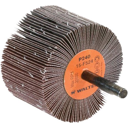 Flap Wheels-Coolcut Flap Wheels, Aluminum Oxide, 240 Grit, 2-1/2" x 1-1/2" x 1/4" Rideout Tool & Machine Inc.