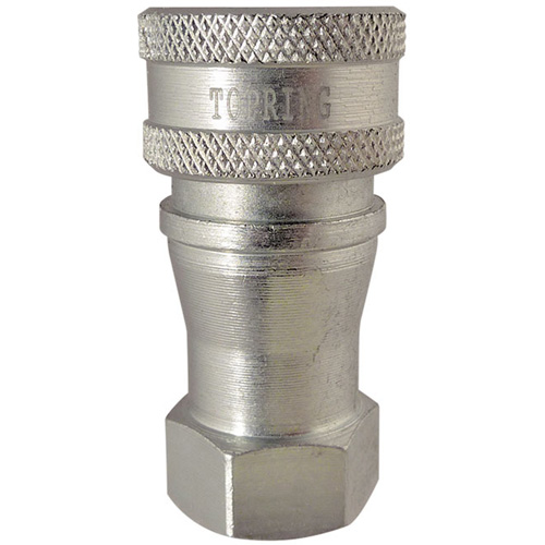 RACCORD HYDRAULIQUE FERMETURE 2 VOIES,1/8NPT,ACI, Laiton/Acier inoxydable Rideout Tool & Machine Inc.