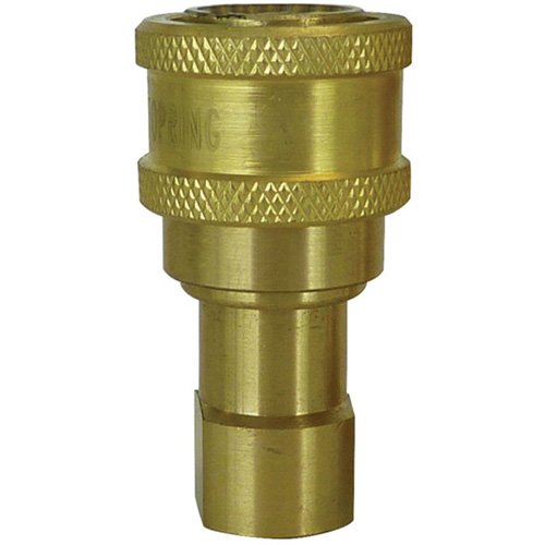 Hydraulic Quick Coupler - Brass Manual Coupler, Brass/Stainless Steel Rideout Tool & Machine Inc.
