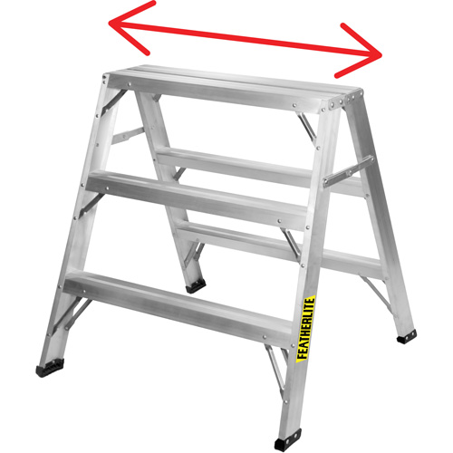 Chevalet de sciage industriel, 2' ha x 31,9375" la x 23,50" pr, Capacit&eacute; de 300 lb, Aluminium Rideout Tool & Machine Inc.