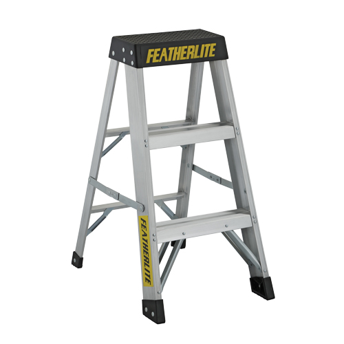 Escabeaux industriels extra robustes, 3', Aluminium, Capacit&eacute; 300 lb, Type 1A Rideout Tool & Machine Inc.