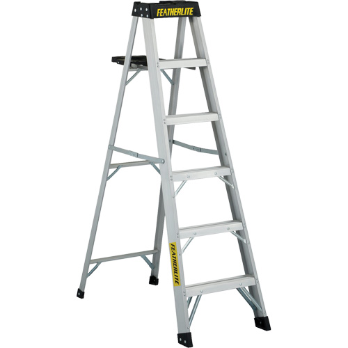 3400 Series Industrial Extra Heavy-Duty Step Ladder, 6', Aluminum, 300 lbs. Capacity, Type 1A Rideout Tool & Machine Inc.