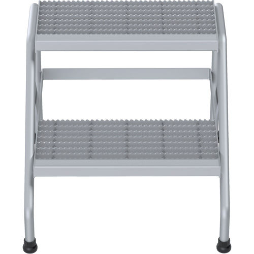 Aluminum Step Stand, 2 Step(s), 22-13/16" W x 24-9/16" L x 20" H, 500 lbs. Capacity Rideout Tool & Machine Inc.