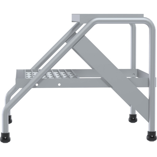 Aluminum Step Stand, 2 Step(s), 22-13/16" W x 24-9/16" L x 20" H, 500 lbs. Capacity Rideout Tool & Machine Inc.