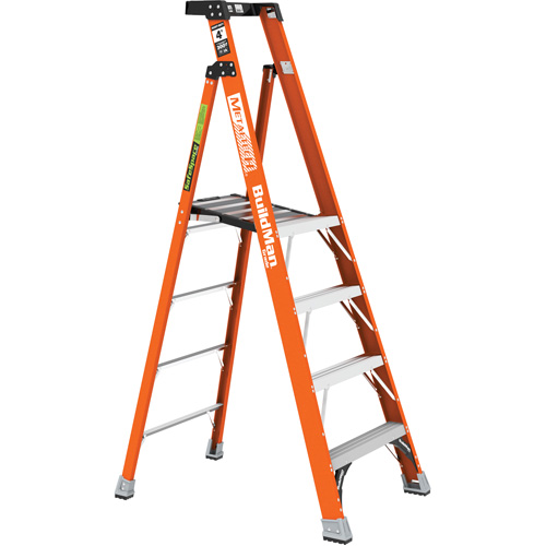 Safespace Platform Step Ladder, 4', 300 lbs. Cap. Rideout Tool & Machine Inc.