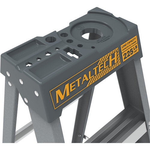 Escabeau avec plateau &agrave; peinture, 6', Fibre de verre, Capacit&eacute; 225 lb, Type 2 Rideout Tool & Machine Inc.