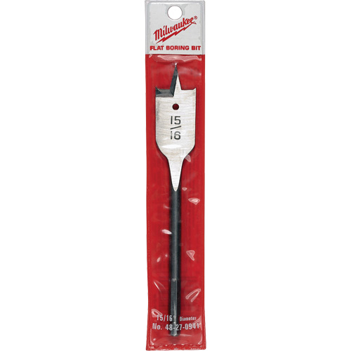 Flat Boring Bit, 15/16" Diameter, 1/4" Hex Shank, 6-1/8" Length Rideout Tool & Machine Inc.