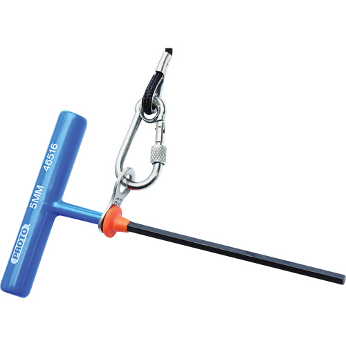 Hex Key - Metric, Hex End, 2.5 mm x 6" L, T Handle Rideout Tool & Machine Inc.