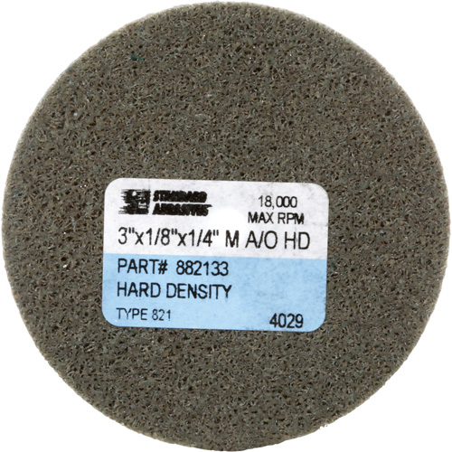 Standard Abrasives Unitized Wheel, 3" x 1/8", 1/4" Arbor, Medium Grit, Aluminum Oxide Rideout Tool & Machine Inc.