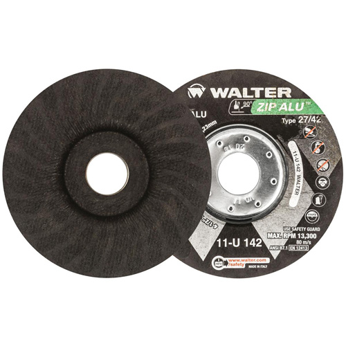 Meule &agrave; tronçonner Zip Alu, 4-1/2" x 3/64", Arbre de 7/8", Type 27, Oxyde d'aluminium, 13 300 Tr/min Rideout Tool & Machine Inc.